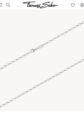 Thomas Sabo 28” Sterling Silver Anchor Charm Chain Necklace, 925
